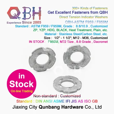 15% off in Stock Online Trading Qbh ASTM F959m Direct Tension Indicator Dacromet Washers Shims for A325 / A490 Bolt