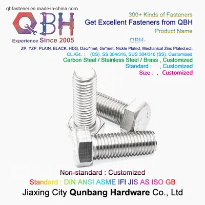 304 Stainless Steel Outer Hexagon Screws Hexagon Bolts