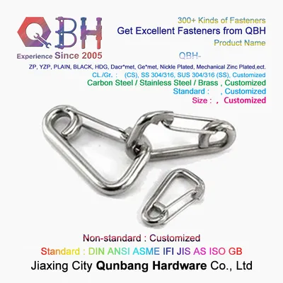 304 Stainless Steel Simple Spring Hook Rigging Hardware Fitting