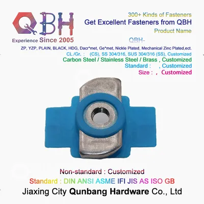304 Stainless Steel Spring Nut Block Plastic Wing Nut Press Block Nut Nut Diamond Rectangle