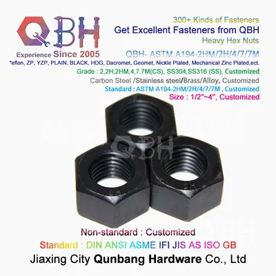 ASTM A194-2hm A194-2h A194-4 A194-7 A194-7m Heavy Hex Nuts