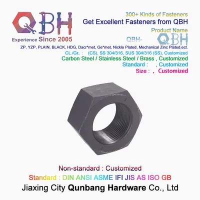 All Kinds of Carbon Steel Black Heavy Hex Nuts