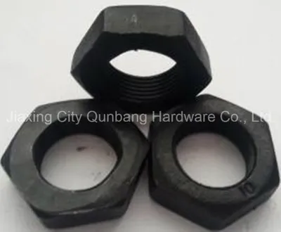 Black Hex Thin Nuts (BS916, Cl. 6/8/10 5/8