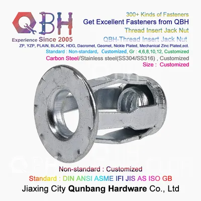 Corrosion Resistant Blind Lifting Jack Threaded Insert Nut Maintaining Replacement Spare Parts