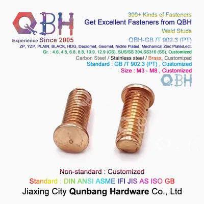 DIN 32501 (-1) Brass Copper Spot Welding Stud