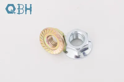 DIN 6923/ISO 4161/ISO10663 Hex Flange Nuts with Serrations/Without Serrations