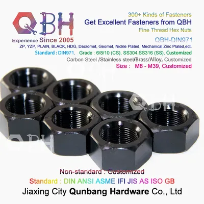 DIN 971 Fine Thread Hex Nuts M8-M39 Cold Forging and Hot Forging