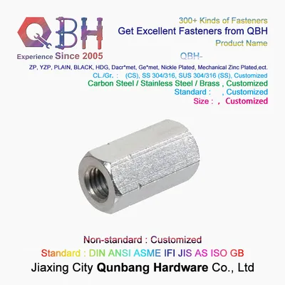 DIN6334 SS304 SS316 Hex Long Nut Coupling Nut