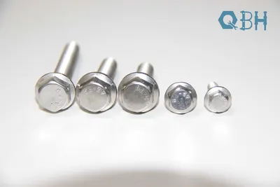 DIN6921 Stainless Steel SS304/SS316 Flanged Hex Head Screws Flange Hex Head Bolt with Serration