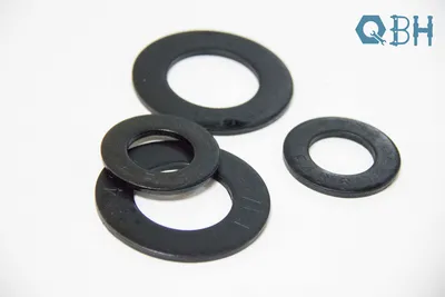 F436 Plain Flat Washers Blackened Zinc Plating