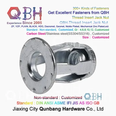 Galvanized Corrosion Resistant Blind Hollow Wall Anchors Bolt Female Thread Threaded Inserts