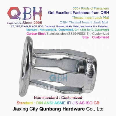 Galvanized Corrosion Resistant Blind Hollow Wall Anchors Bolt Female Threaded Inserts