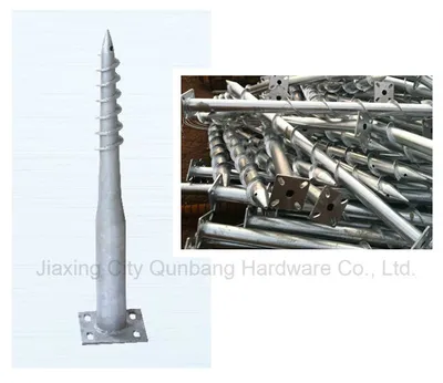Ground Screw Pile (Square Flange Plate HDG Solar Energy)