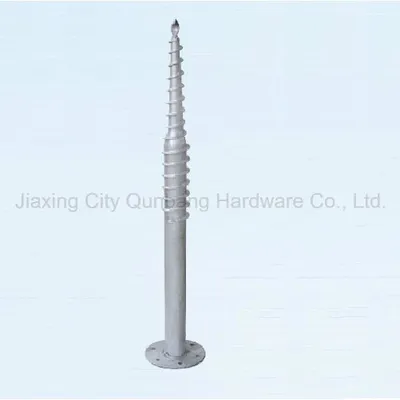 H. D. G. Ground Screw Pile with Flange Plate, Photovoltaic