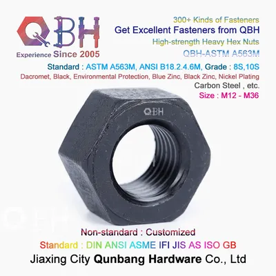 Heavy Hex Nuts (1/4