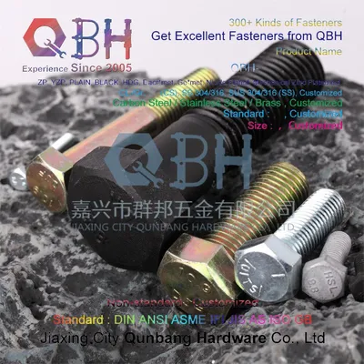 Hex Bolts (DIN601, Partal Thread, Unf/Unc, Cl. 4.8/6.8/8.8/10.9)
