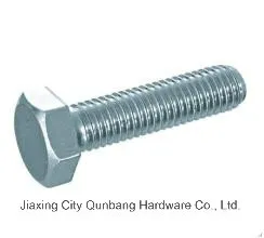 Hex Bolts (DIN933 Cl. 4.8/6.8/8.8/10.9 B. Z. P.)