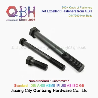 Hex Head Bolts (Steel Structures DIN7990 (BLACK) M12-M30) Black Zp Yzp HDG Class 8.8