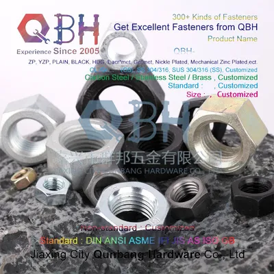 Hex Nuts DIN934 M2-M120 Cl. 6/8/10/12 Carbon Steel