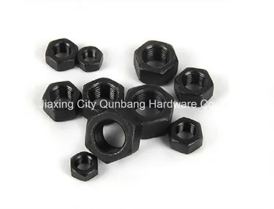 Hex Nuts (M5-M64 Black Cl. 6/8/10 Carbon Steel Hardware ISO4032)