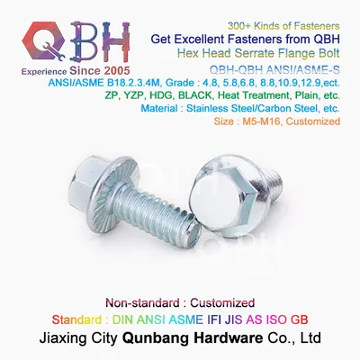 Hexagon Head Flange Bolts ANSI/ASME B18.2.3.4m Carbon Steel/Stainless Steel