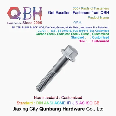 Hexagonal Flanged Bolt with Serrationn