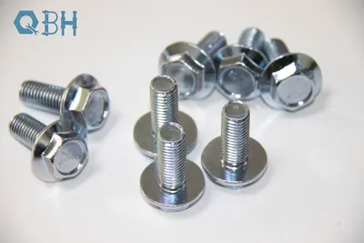 High Quality Carbon Steel Hex Flange Bolt, Hex Bolt with Big Flange Zinc Plated