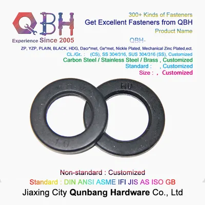 High Strength Carbon Steel DIN 6916 Grade10 Black Washer with Hv