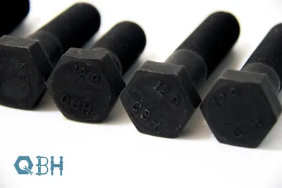 High Strength Carbon Steel DIN960 Half Fine Thread Hex Bolt Gr12.9 Black