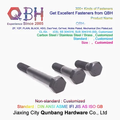 High Strength Carbon Steel Fastener DIN6914 Heavy Hex Bolts