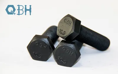 High Strength DIN933/DIN931 Carbon Steel Hex Head Bolt. Hex Cap Screws Gr10.9 Black