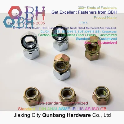 ISO 7041 Classes 9 and 12 Non-Metallic Insert Prevailing Torque Type Hexagon Nylon Lock Nuts