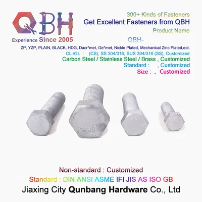 ISO Metric Hot-DIP Galvanized Hexagon Bolts for Tower Constructio
