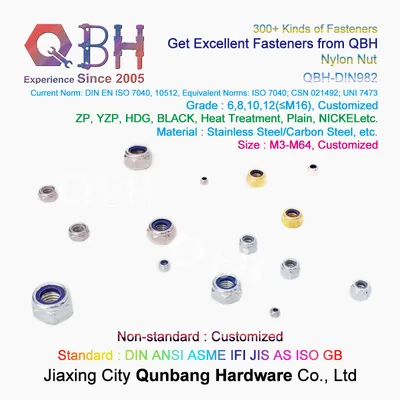 Nylon Lockdin 982 - Prevailing Torque Nuts with Nonmetalic Insert M6-M24