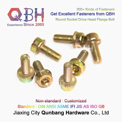 Qbh 10.9 HDG Yzp Black Zp M6 to M20 Round Head Socket Drive Carbon Steel Bolt