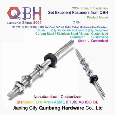 Qbh 304 Wood Thread and Machine Thread Bolt Use Solar
