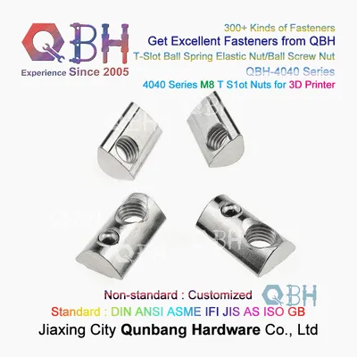 Qbh 4080 4040 CNC Router Laser Cutter Plasma Cutter Replacing Parts Ball Spring Elastic Aluminum M8 T-Slot Nut Maintenance Repair Replacement