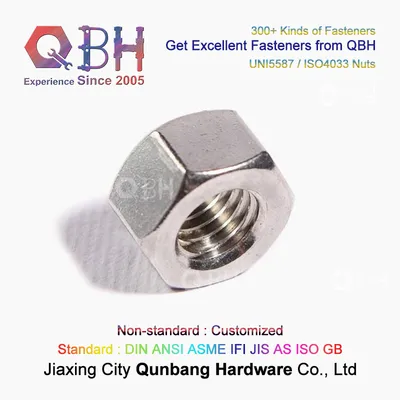 Qbh A4-70 Uni5587 ISO4033 M3 to M80 Stainless Steel S. S. /Ss/SUS 304/306 Hexagon Nuts