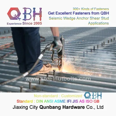 Qbh ANSI ISO13918 JIS B1198 GB/T10433 M10 to M25 Steel Structure Roof Watercraft Building Materials Seismic Wedge Anchor Weld Welding Shear Stud Price