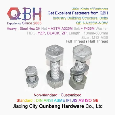 Qbh ASTM F 3125 Hexagon Head Hot DIP Galvanizing F3125 Steel Structural Bolt (A 325/325M)
