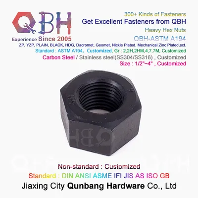 Qbh Bulkly Order OEM ODM ASTM A194 Standard 2/2h/ 2hm/4/7/7m Class 1/2