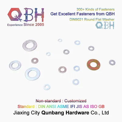 Qbh Carbon Steel Hardness Hv10: 140 to 250 HDG/Yzp/Zp/Bzp/Wzp/Bwzp/Black/PTFE/Nickle Plated Round Flat Gasket