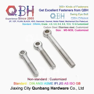 Qbh Carbon Steel / Stainless Steel DIN444 Fish-Eye Articulated Bolts