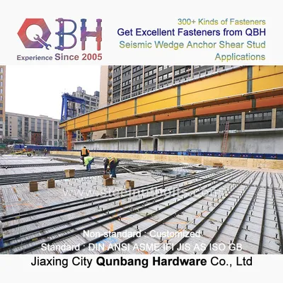 Qbh Ceramic Ring Railway Building Steel Structure Workshop Platform Fabricated House Roofing Frame Walkway and Floor Bridge Shear Stud Anchor Bolt Parts