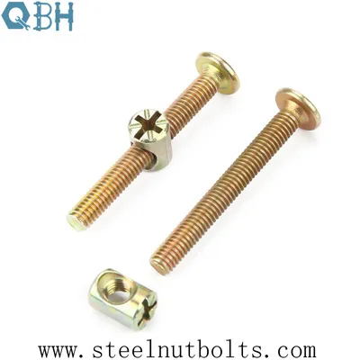 Qbh Custemized M6X50 Carbon Steel/Stainless Steel Furniture Bed Bolt Nut Maintaining Repairing Replace Replacement Spare Parts
