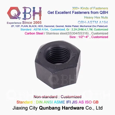 Qbh Customized ANSI ASME ASTM A194 Standard 2/2h/ 2hm/4/7/7m Class 1/2