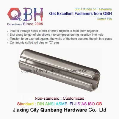 Qbh Customized Carbon Steel Stainless Steel Ss034 SS316 C-Pins Cotter Pin