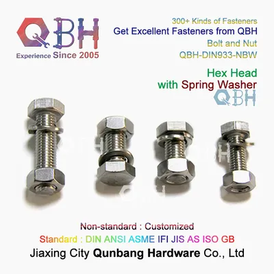 Qbh Customized Combination Screw SS316 DIN933 Solar Panel Fasteners