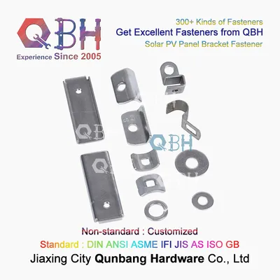 Qbh Customized Custom Made Stainless Steel 304/316 Photovoltaic Solar Energy Equipment Accessories Non-Standard Stamping Pressing Parts