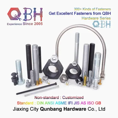 Qbh Customized DIN ANSI ASME Ifi JIS as ISO GB GOST BS Standard Carbon Steel / Stainless Steel OEM ODM Bolt Screw Nut Washer Anchor Rivet Fixture Fastener